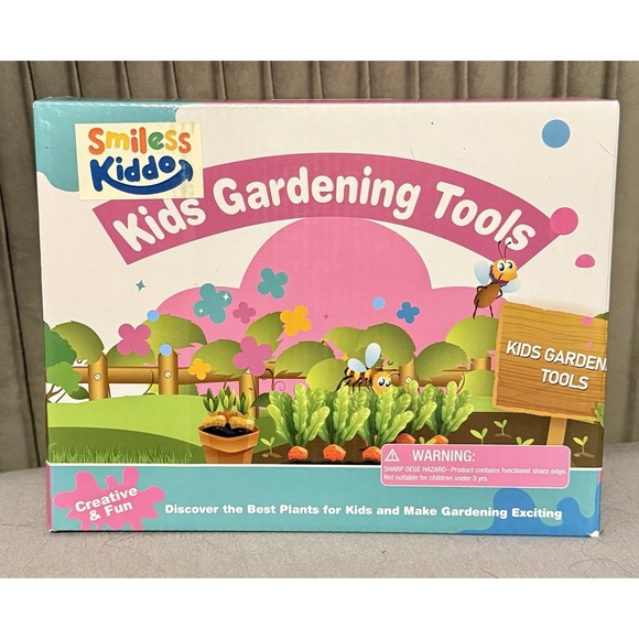 Smiless Kiddo Other - Smiless Kiddo Gardening Tools Kids OS Pink Excellent 7-Piece Outdoor Play Set